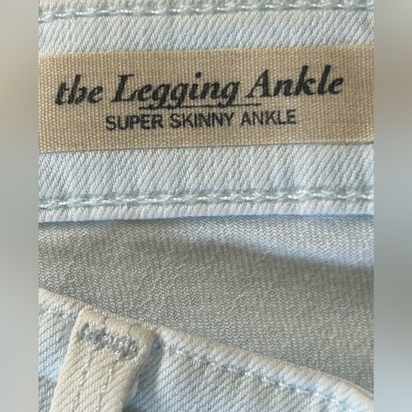 AG Adriano Goldschmied The Legging Ankle White Super Skinny Jeans Size 30R - Picture 4 of 6